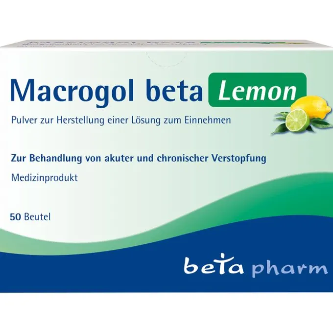 MACROGOL beta Lemon Plv.z.Her.e.Lsg.z.Einnehmen 50 St