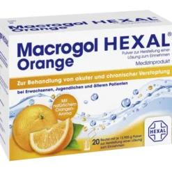 MACROGOL HEXAL Orange Plv.z.Her.e.Lsg.z.Einn.Btl. 20 Stück