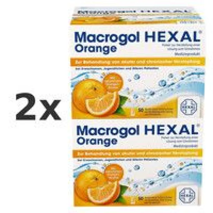 Macrogol HEXAL Orange 2x 100St