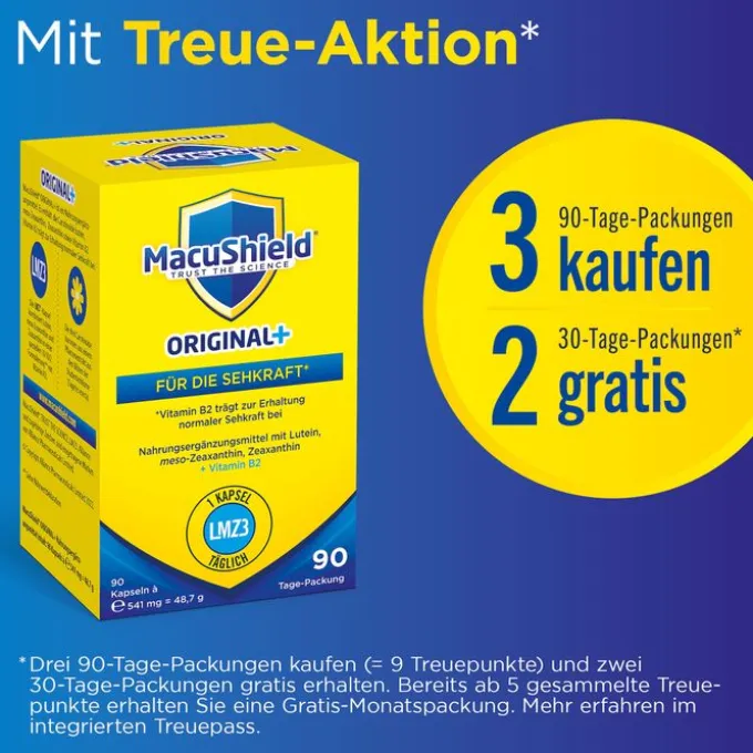 MACUSHIELD Original+ 90-Tage Weichkapseln 90 Stück