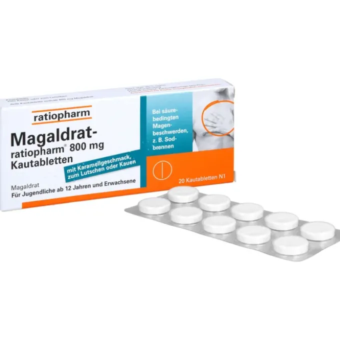 MAGALDRAT-ratiopharm 800 mg Tabletten 20 St