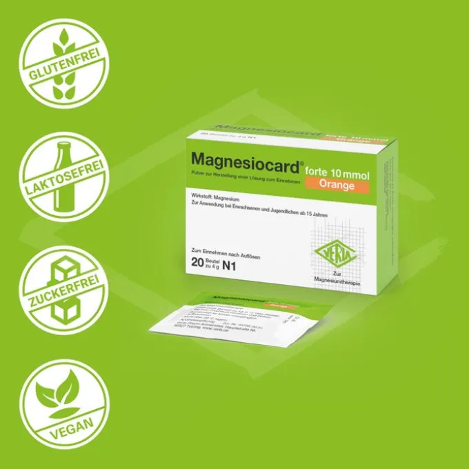 MAGNESIOCARD forte 10 mmol Orange Plv.z.H.e.L.z.E. 20 St
