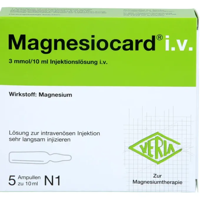 MAGNESIOCARD i.v. Injektionslösung 5X10 ml