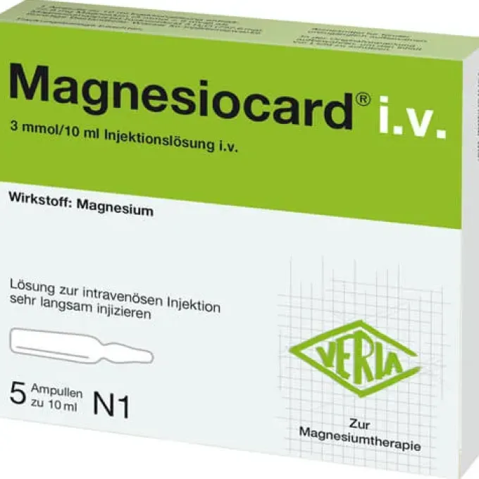 MAGNESIOCARD i.v. Injektionslösung 5X10 ml