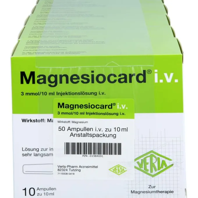 MAGNESIOCARD i.v. Injektionslösung 50X10 ml