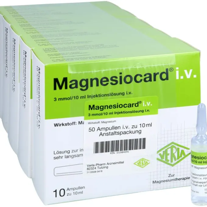 MAGNESIOCARD i.v. Injektionslösung 50X10 ml