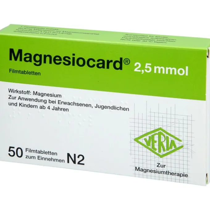MAGNESIOCARD 2,5 mmol Filmtabletten 50 St
