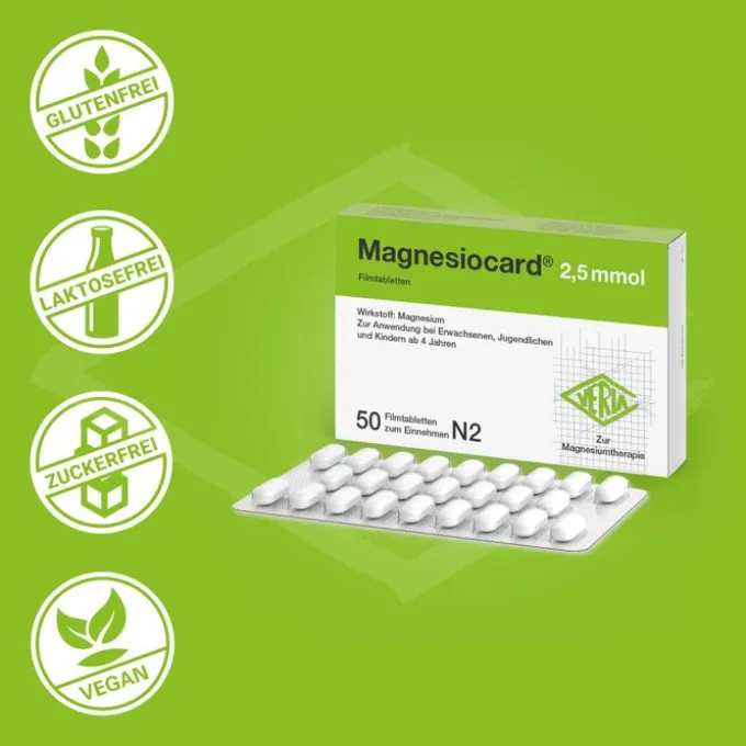 MAGNESIOCARD 2,5 mmol Filmtabletten 50 St