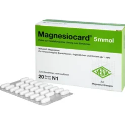 MAGNESIOCARD 5 mmol Plv.z.Her.e.Lsg.z.Einnehmen 20 St