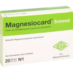 MAGNESIOCARD 5 mmol Plv.z.Her.e.Lsg.z.Einnehmen 20 St