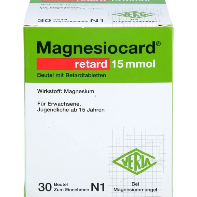 MAGNESIOCARD retard 15 mmol Beutel m.ret.Filmtabl. 30 St