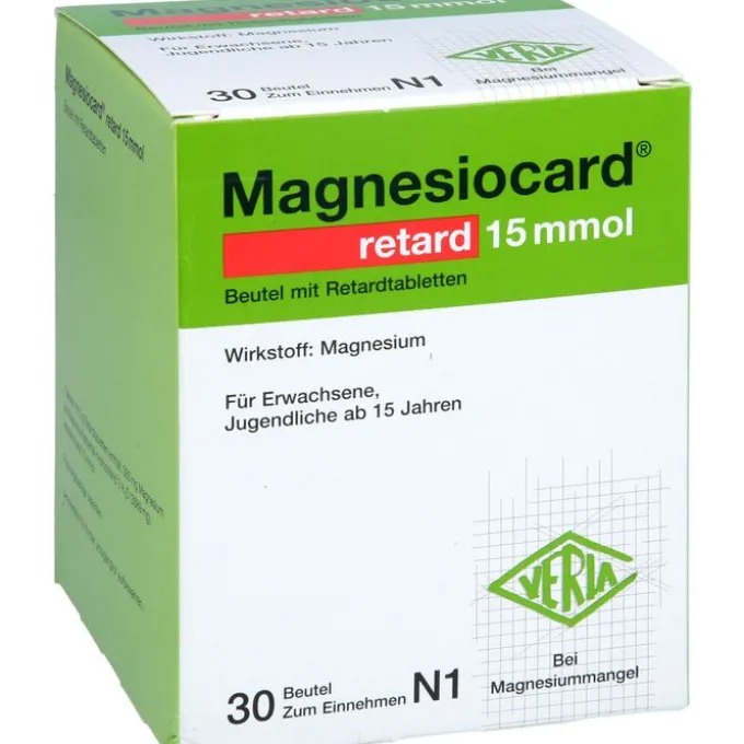 MAGNESIOCARD retard 15 mmol Beutel m.ret.Filmtabl. 30 St
