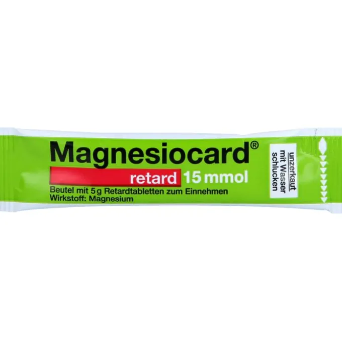 MAGNESIOCARD retard 15 mmol Beutel m.ret.Filmtabl. 30 St