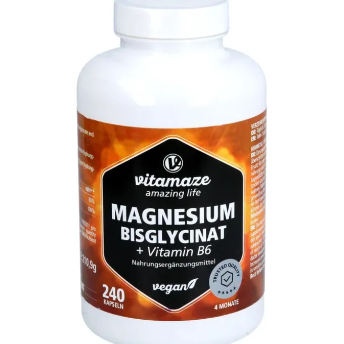 MAGNESIUM BISGLYCINAT+Vitamin B6 Kapseln 240 Stück