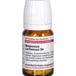 MAGNESIUM CARBONICUM D 4 Tabletten 80 St