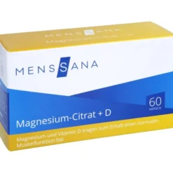 MAGNESIUMCITRAT+D MensSana Kapseln 60 Stück
