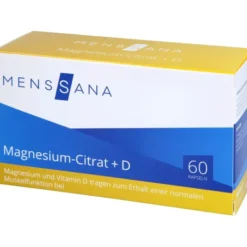 MAGNESIUMCITRAT+D MensSana Kapseln 60 Stück