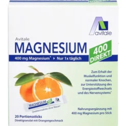 MAGNESIUM 400 direkt Orange Portionssticks 20 Stück
