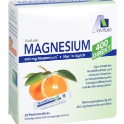 MAGNESIUM 400 direkt Orange Portionssticks 20 Stück