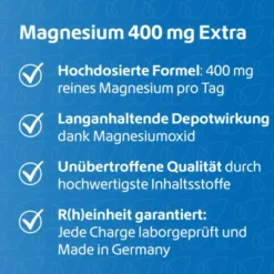 MAGNESIUM 400 mg Extra Kapseln 120 Stück