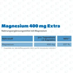 MAGNESIUM 400 mg Extra Kapseln 120 Stück