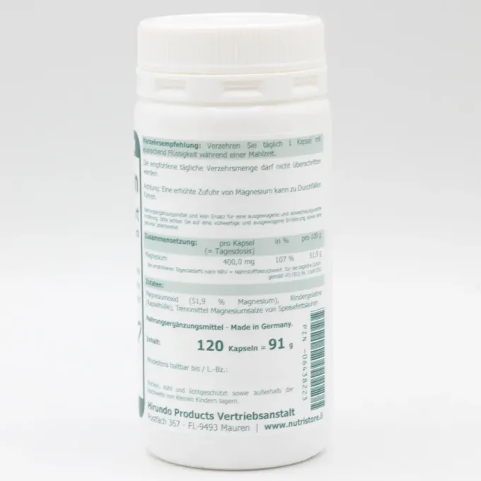 MAGNESIUM 400 mg Kapseln 120 Stück