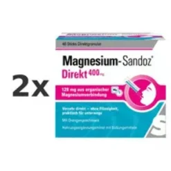 MAGNESIUM SANDOZ Direkt 400 mg Sticks Set 2x48St