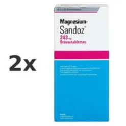 MAGNESIUM SANDOZ 243 mg Brausetabletten Set 2x40St