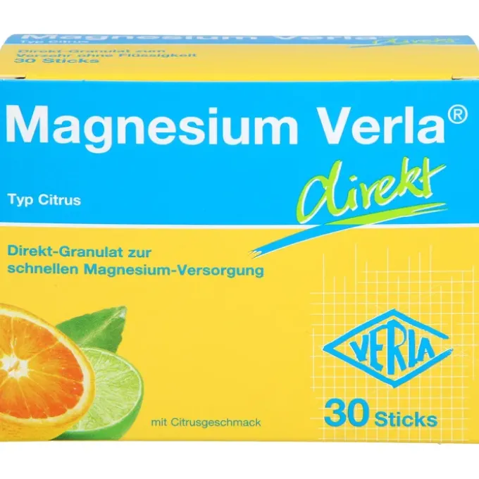 MAGNESIUM VERLA direkt Citrus Granulat 30 Stück