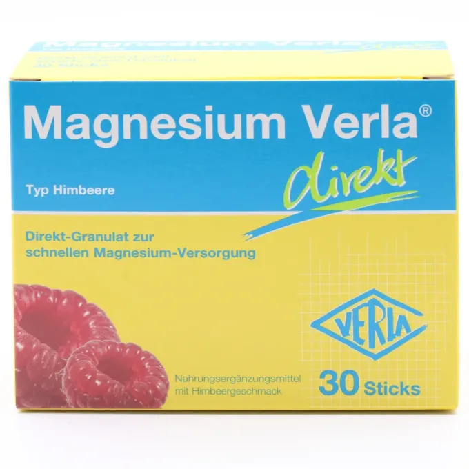 MAGNESIUM VERLA direkt Himbeere Granulat 30 Stück