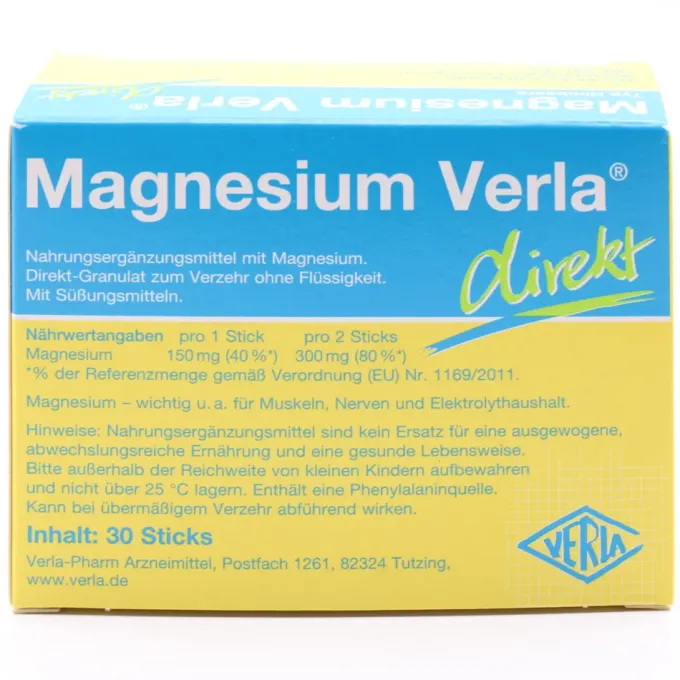 MAGNESIUM VERLA direkt Himbeere Granulat 30 Stück