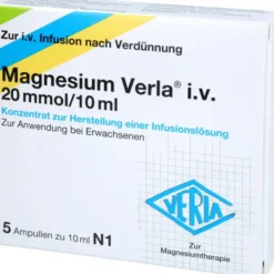 MAGNESIUM VERLA i.v. 20 mmol/10 ml K.z.H.e.Inf.Lsg 5 St