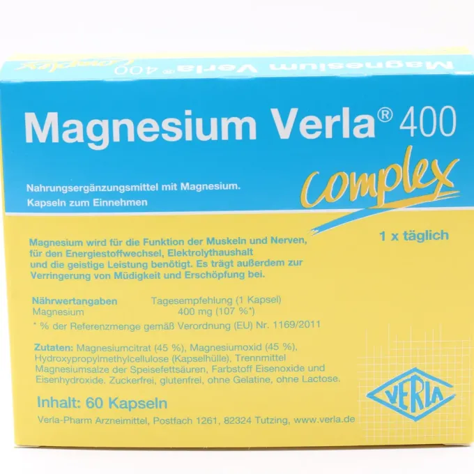 MAGNESIUM VERLA 400 Kapseln 60 Stück
