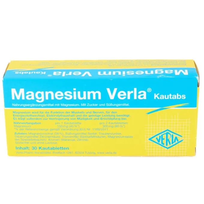 MAGNESIUM VERLA Kautabs 30 Stück