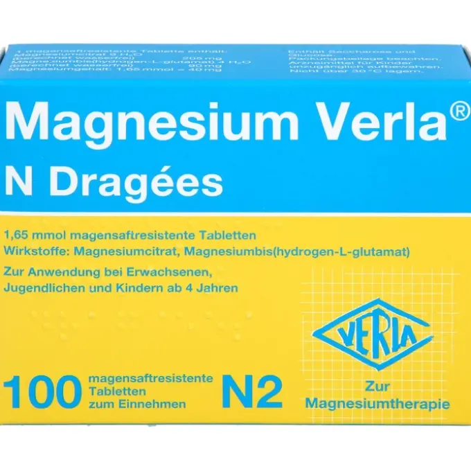 MAGNESIUM VERLA N Dragees 100 St