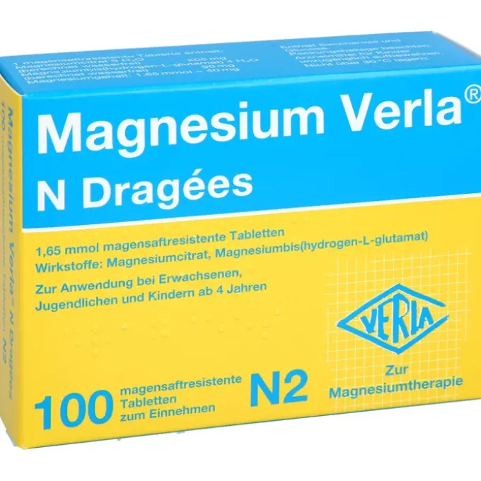 MAGNESIUM VERLA N Dragees 100 St