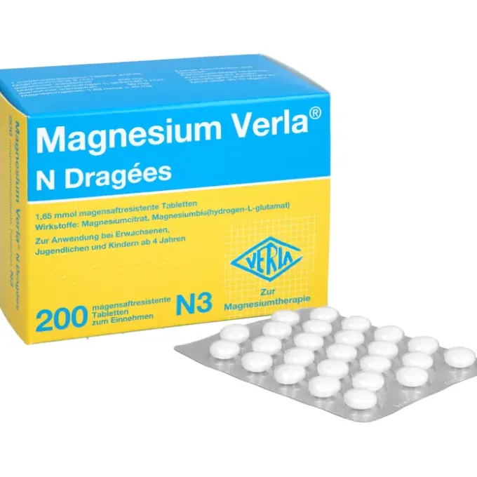 MAGNESIUM VERLA N Dragees 200 St