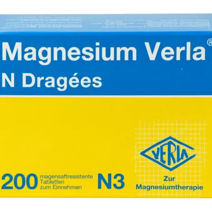 MAGNESIUM VERLA N Dragees 200 St