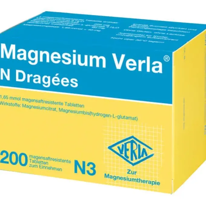 MAGNESIUM VERLA N Dragees 200 St