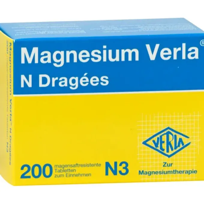 MAGNESIUM VERLA N Dragees 200 St