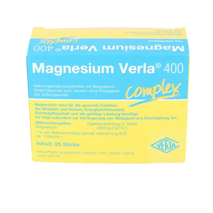 MAGNESIUM VERLA 400 Waldbeere Direkt-Granulat 25 Stück