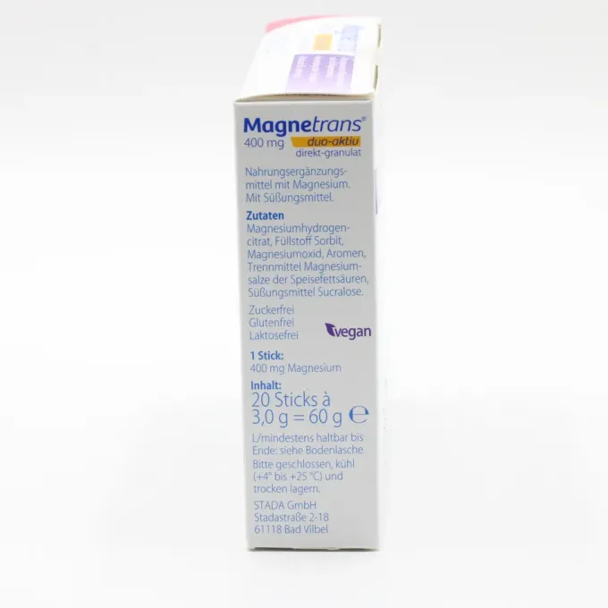 MAGNETRANS duo-aktiv 400 mg Sticks 20 Stück