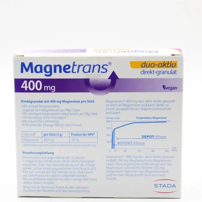 MAGNETRANS duo-aktiv 400 mg Sticks 20 Stück