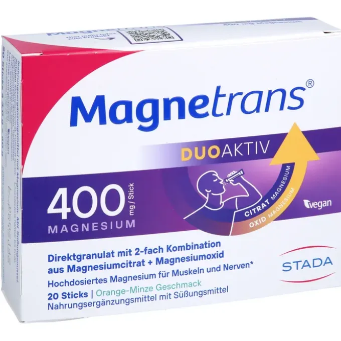 MAGNETRANS duo-aktiv 400 mg Sticks 20 Stück