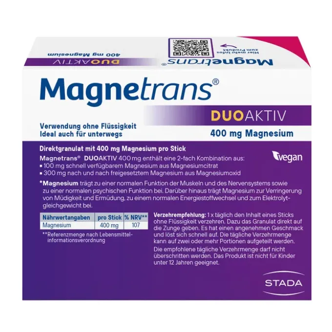 MAGNETRANS duo-aktiv 400 mg Sticks 20 Stück