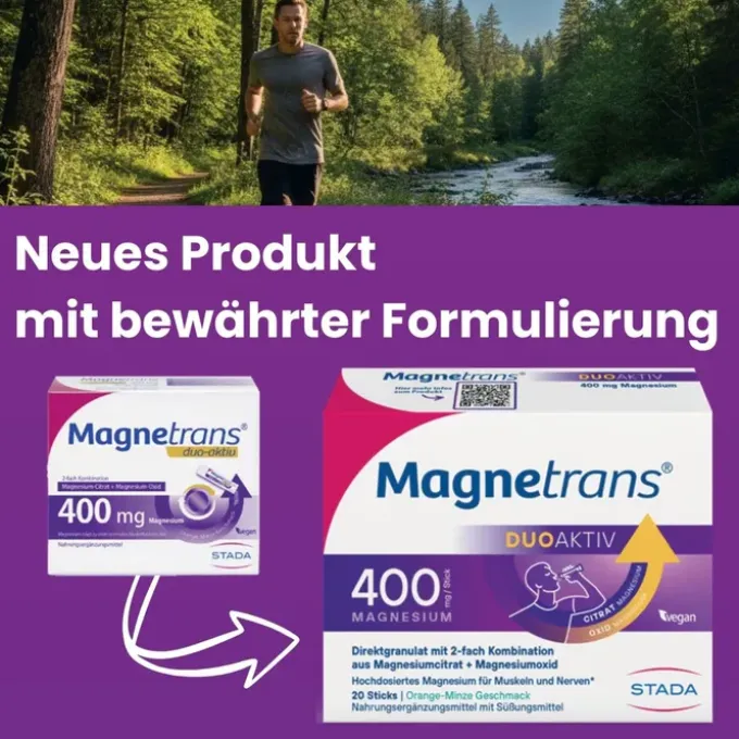MAGNETRANS duo-aktiv 400 mg Sticks 20 Stück