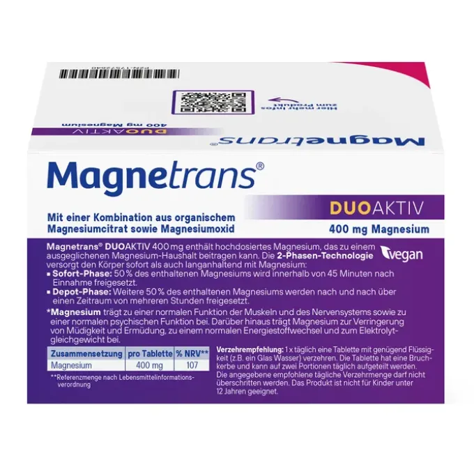 MAGNETRANS duo-aktiv 400 mg Tabletten 100 Stück