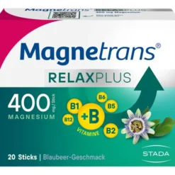 MAGNETRANS Relax+ 400 mg Granulat Sticks Blaubeere 20 Stück