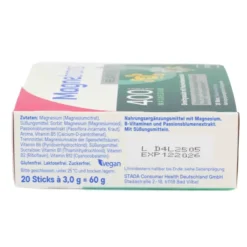 MAGNETRANS Relax+ 400 mg Granulat Sticks Blaubeere 20 Stück