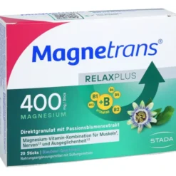 MAGNETRANS Relax+ 400 mg Granulat Sticks Blaubeere 20 Stück